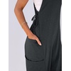 image:imageANRABESS Womens Jumpsuits Summer Scoop Neck Sleeveless Loose Fit OverallsDark Grey
