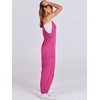 image:imageANRABESS Womens Jumpsuits Summer Scoop Neck Sleeveless Loose Fit OverallsHot Pink