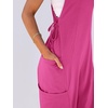 image:imageANRABESS Womens Jumpsuits Summer Scoop Neck Sleeveless Loose Fit OverallsHot Pink