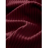 image:imageANRABESS Womens Long Sleeve Shirts VNeck Ribbed Kint Fall TopsBurgundy