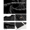 image:imageANRABESS Womens Lounge Set 2 Piece Pajama Sets Ribbed Knit Matching SetBlack