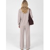 image:imageANRABESS Womens Lounge Sets Waffle Fall 2 Piece Travel OutfitsGrey Taupe
