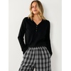 image:imageANRABESS Womens Pajama Sets Sleepwear Lounge Set 2 Piece Outfits PjsBlack  Black Plaid