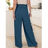 image:imageANRABESS Womens Palazzo Wide Leg High Waisted Flowy Lounge Work PantsDeep Bule