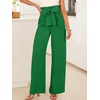 image:imageANRABESS Womens Palazzo Wide Leg High Waisted Flowy Lounge Work PantsGreen