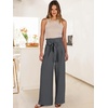 image:imageANRABESS Womens Palazzo Wide Leg High Waisted Flowy Lounge Work PantsSmoky Grey