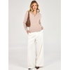 image:imageANRABESS Womens Quarter Zip Fall Lightweight SweatersAlmond