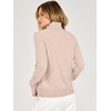 image:imageANRABESS Womens Quarter Zip Fall Lightweight SweatersAlmond