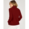 image:imageANRABESS Womens Quarter Zip Fall Lightweight SweatersBrick Red