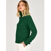 image:imageANRABESS Womens Quarter Zip Fall Lightweight SweatersForest Green