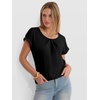 image:imageANRABESS Womens Short Sleeve Pleated T ShirtsBlack
