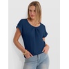 image:imageANRABESS Womens Short Sleeve Pleated T ShirtsBlue
