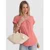 image:imageANRABESS Womens Short Sleeve Pleated T ShirtsCoral Pink