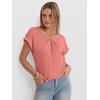 image:imageANRABESS Womens Short Sleeve Pleated T ShirtsCoral Pink