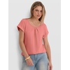 image:imageANRABESS Womens Short Sleeve Pleated T ShirtsCoral Pink