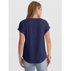 image:imageANRABESS Womens Short Sleeve Pleated T ShirtsDeep Royal Blue