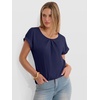image:imageANRABESS Womens Short Sleeve Pleated T ShirtsDeep Royal Blue