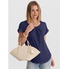 image:imageANRABESS Womens Short Sleeve Pleated T ShirtsDeep Royal Blue