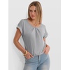 image:imageANRABESS Womens Short Sleeve Pleated T ShirtsGrey