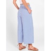 image:imageANRABESS Womens Striped Gingham Palazzo Cropped Pants with PocketsBlue White Stripe