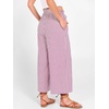 image:imageANRABESS Womens Striped Gingham Palazzo Cropped Pants with PocketsRed White Stripe