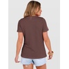 image:imageANRABESS Womens Summer Waffle Knit TopsBrown