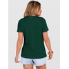 image:imageANRABESS Womens Summer Waffle Knit TopsDeep Green
