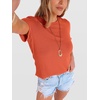 image:imageANRABESS Womens Summer Waffle Knit TopsOrange