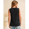 image:imageANRABESS Womens Tank Top Waffle Knit Henley Sleeveless ShirtsBlack