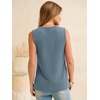 image:imageANRABESS Womens Tank Top Waffle Knit Henley Sleeveless ShirtsDusty Blue