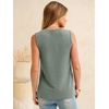 image:imageANRABESS Womens Tank Top Waffle Knit Henley Sleeveless ShirtsGray Green