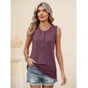 image:imageANRABESS Womens Tank Top Waffle Knit Henley Sleeveless ShirtsMauve