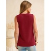 image:imageANRABESS Womens Tank Top Waffle Knit Henley Sleeveless ShirtsRed