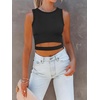 image:imageANRABESS Womens Tank Tops Summer Sexy Cutout Going Out Crop TopsBlack