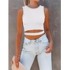 image:imageANRABESS Womens Tank Tops Summer Sexy Cutout Going Out Crop TopsWhite