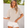 image:imageANRABESS Womens Tops Oversized T ShirtsAlmond