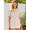 image:imageANRABESS Womens Tops Oversized T ShirtsAlmond