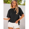image:imageANRABESS Womens Tops Oversized T ShirtsBlack