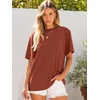 image:imageANRABESS Womens Tops Oversized T ShirtsBrick Red