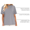 image:imageANRABESS Womens Tops Oversized T ShirtsCharcoal Heather