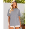image:imageANRABESS Womens Tops Oversized T ShirtsCharcoal Heather
