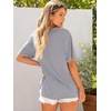 image:imageANRABESS Womens Tops Oversized T ShirtsCharcoal Heather