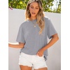 image:imageANRABESS Womens Tops Oversized T ShirtsCharcoal Heather