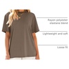 image:imageANRABESS Womens Tops Oversized T ShirtsLight Brown