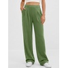 image:imageANRABESS Womens Wide Leg Baggy SweatpantsArmy Green