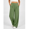 image:imageANRABESS Womens Wide Leg Baggy SweatpantsArmy Green