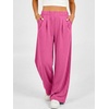 image:imageANRABESS Womens Wide Leg Baggy SweatpantsHot Pink