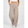 image:imageANRABESS Womens Wide Leg Baggy SweatpantsKhaki