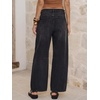 image:imageANRABESS Womens Wide Leg Barrel Jeans Baggy Relaxed Fit Denim PantsBlack