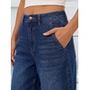 image:imageANRABESS Womens Wide Leg Barrel Jeans Baggy Relaxed Fit Denim PantsBlue